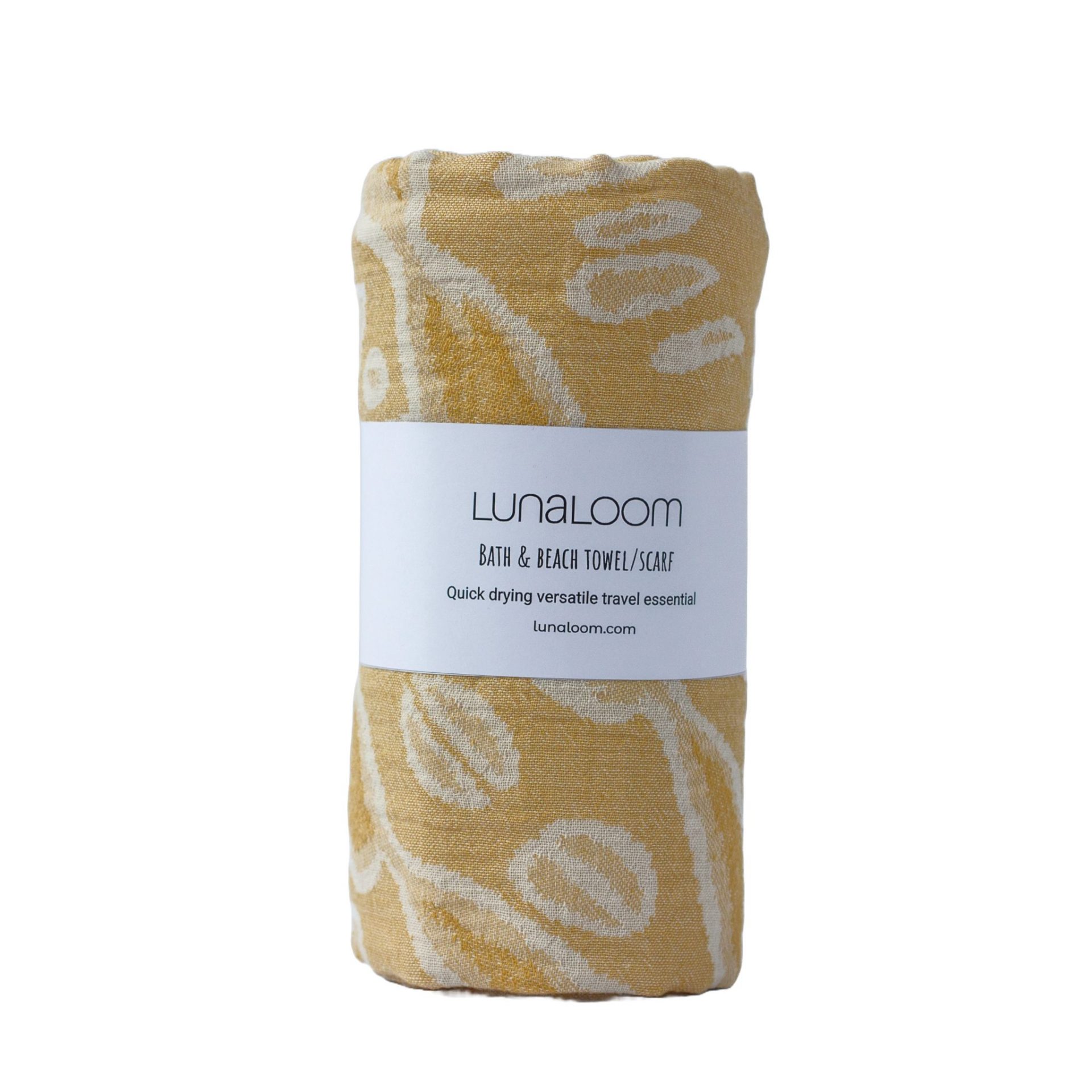 Wai Stripe XL Turkish Towel - Sunshine – Loomwares NZ